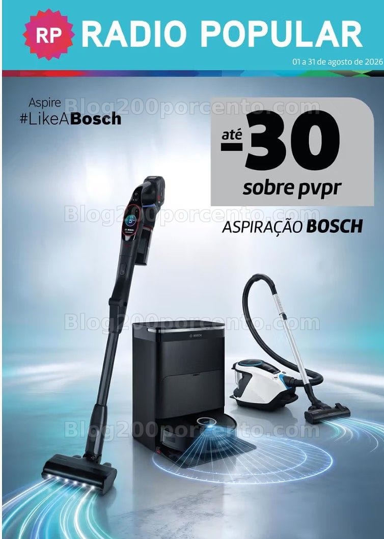 Antevisão Folheto RADIO POPULAR Aspiração Promoções de 2 a 31 agosto